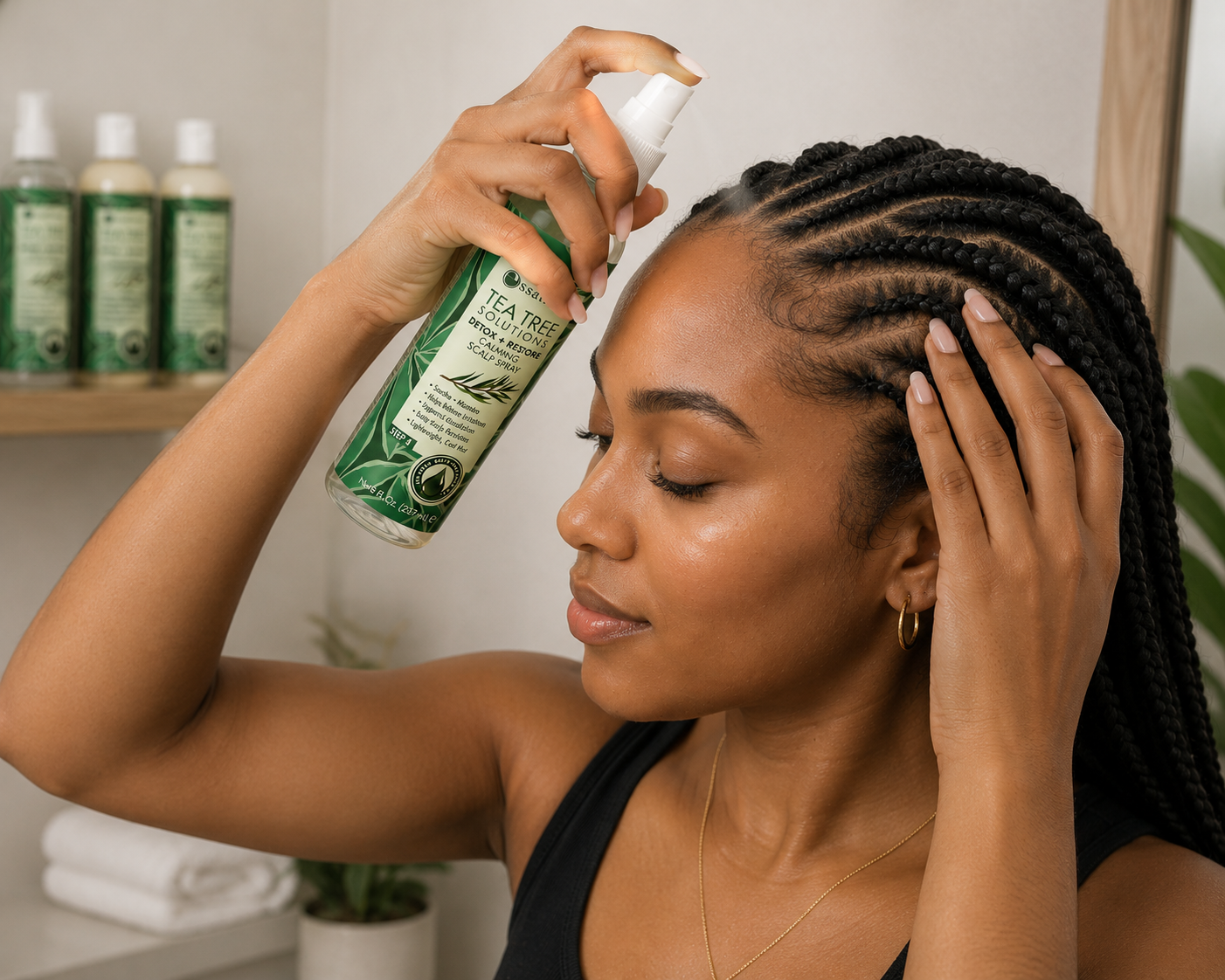 Essations Tea Tree Solutions Detox + Restore Calming Scalp Spray