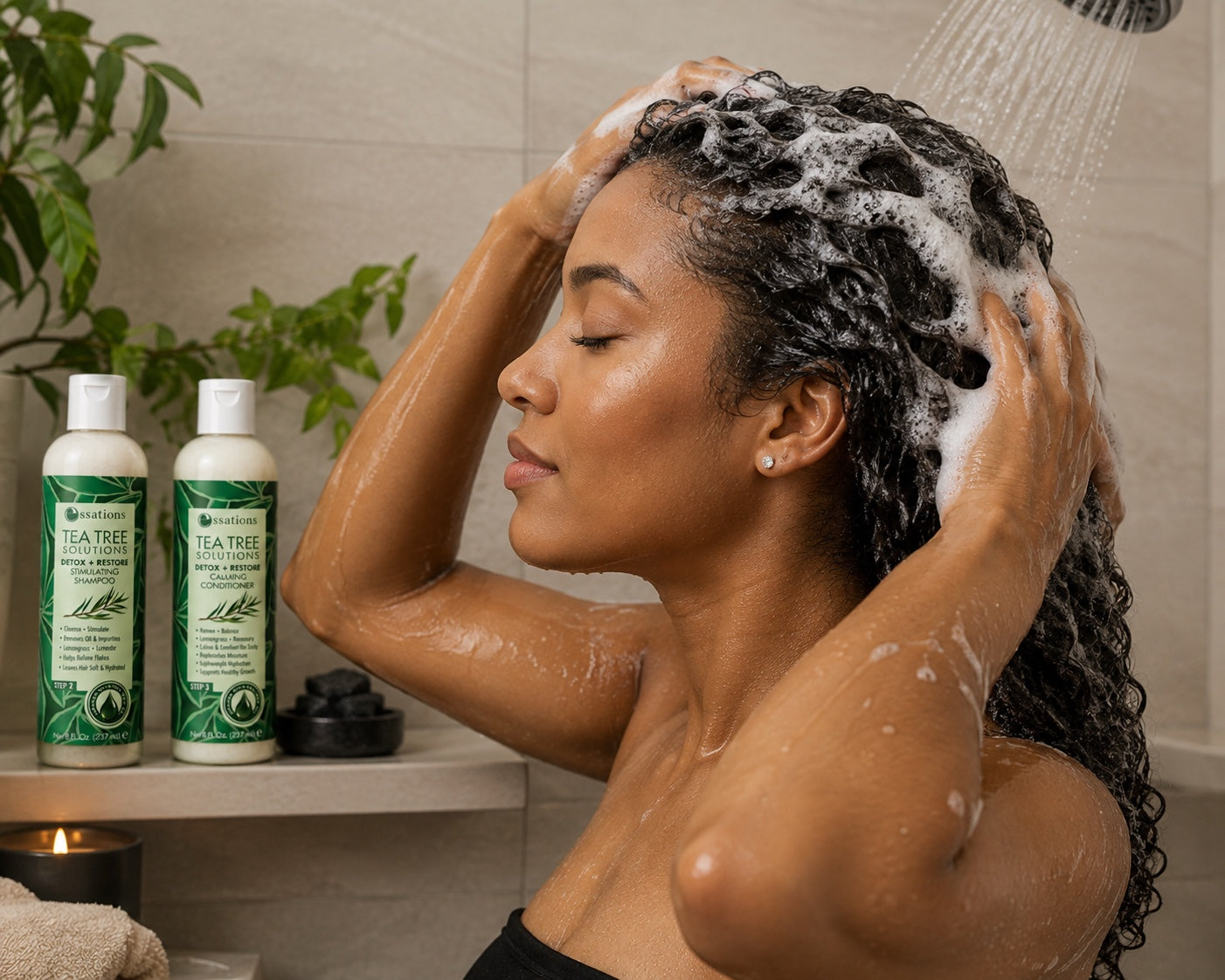 Essations Tea Tree Solutions Detox + Restore Stimulating Shampoo